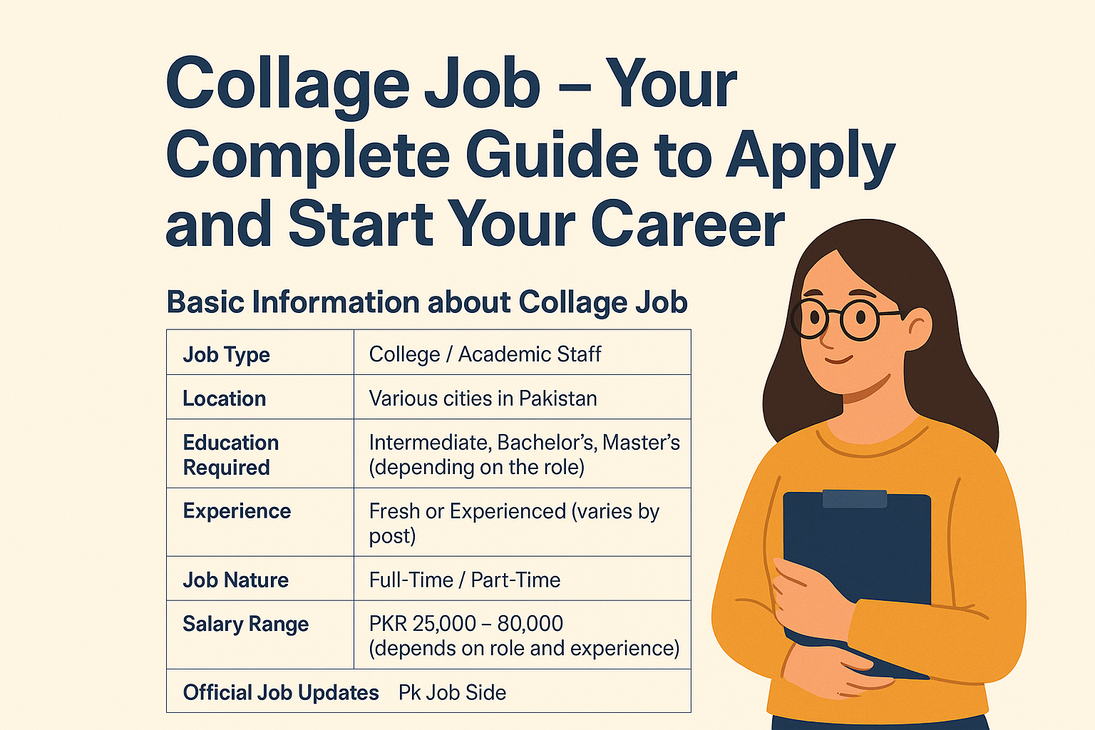 collage job