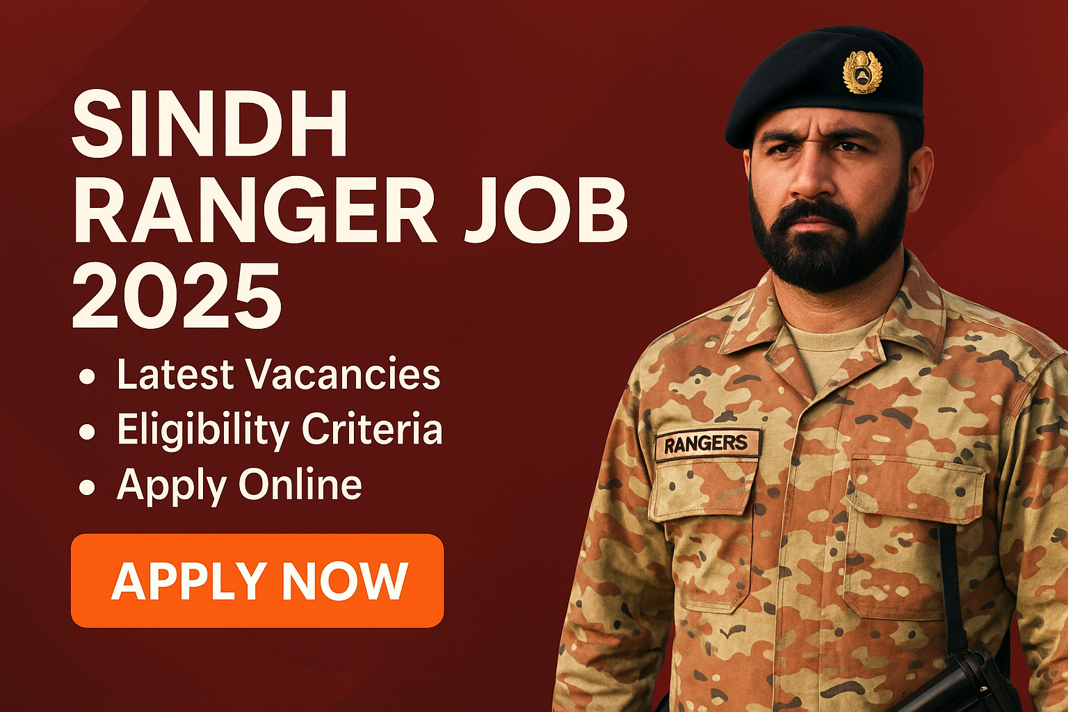 Sind Rangers Ranks Sindh Ranger Job 2025 Join Now - PK Job Side